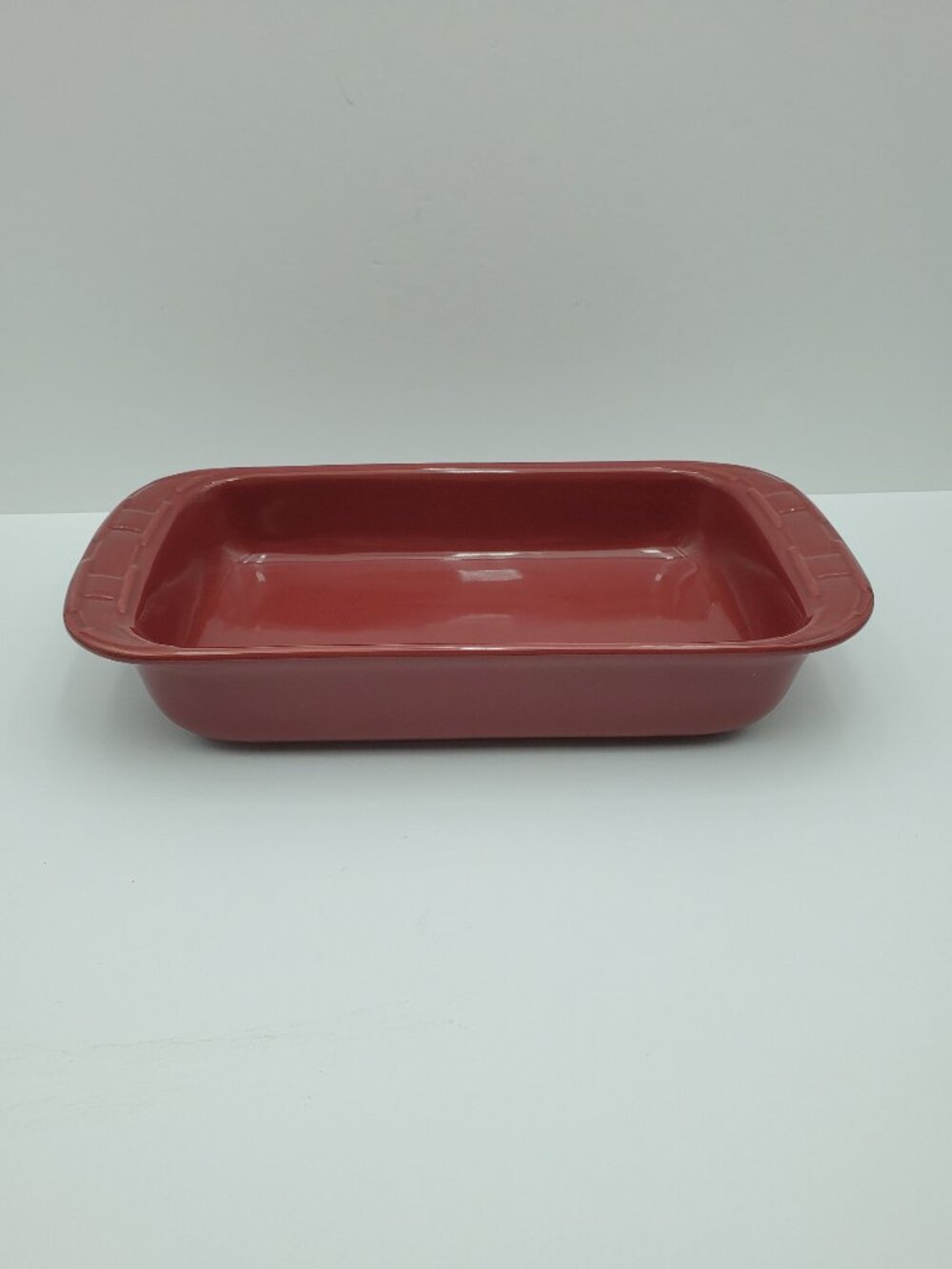 Longaberger Woven Traditions Paprika 13" Baker Rectangular Casserole Baking Dish